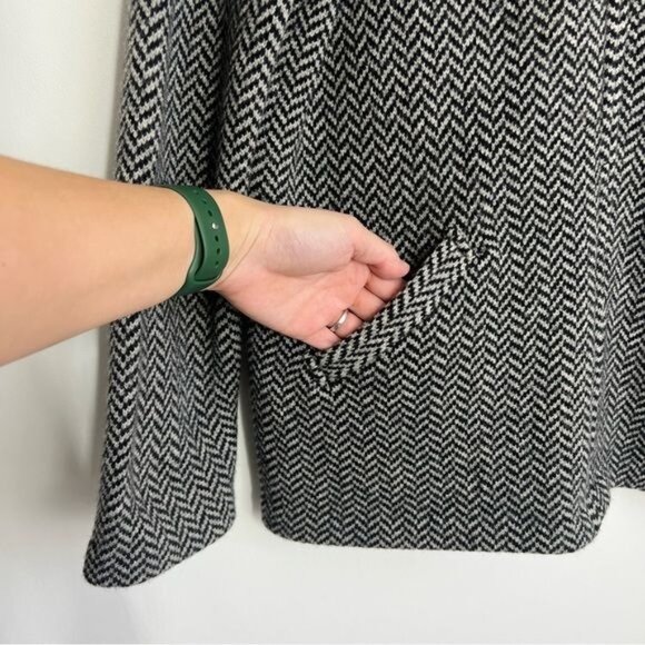 Lauren Ralph Lauren Lambswool Full Zip Jacket in Herringbone - L - Picture 3 of 5